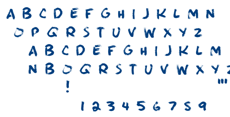 Brushie Brushie font