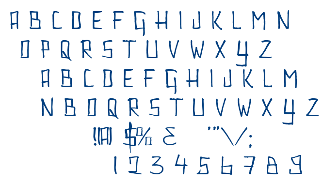 Couldnt Be Bothered font