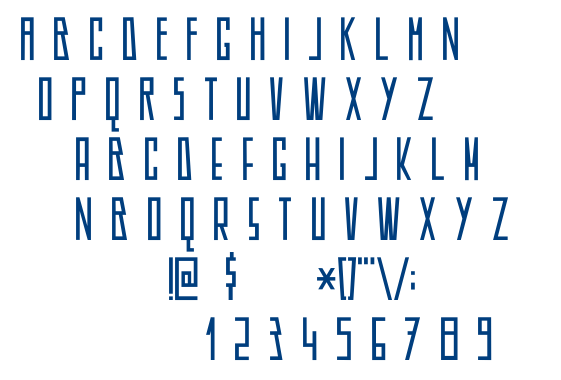 DK Americain font