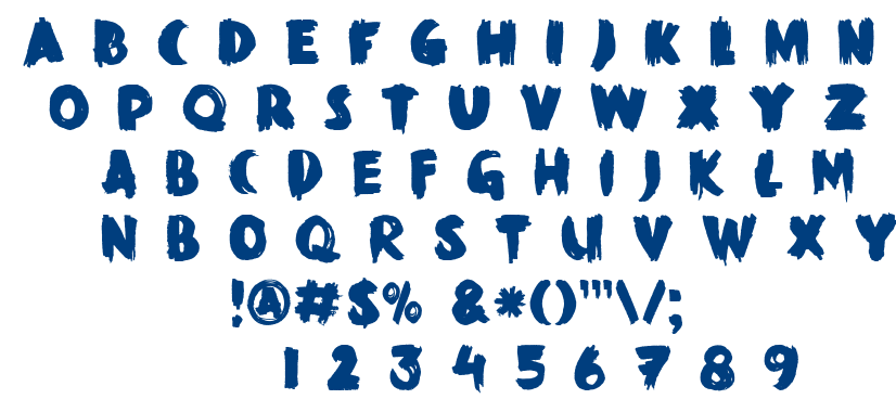 DK Black Mark font