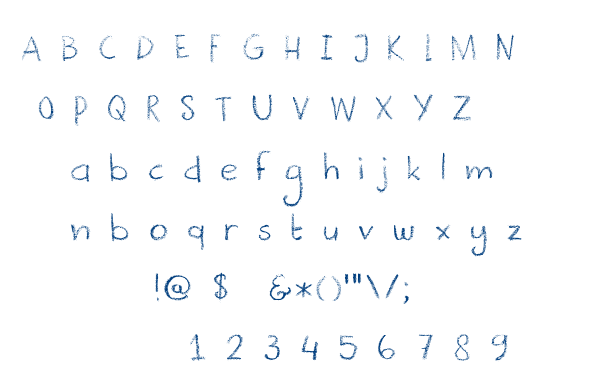 DK Crayonista font
