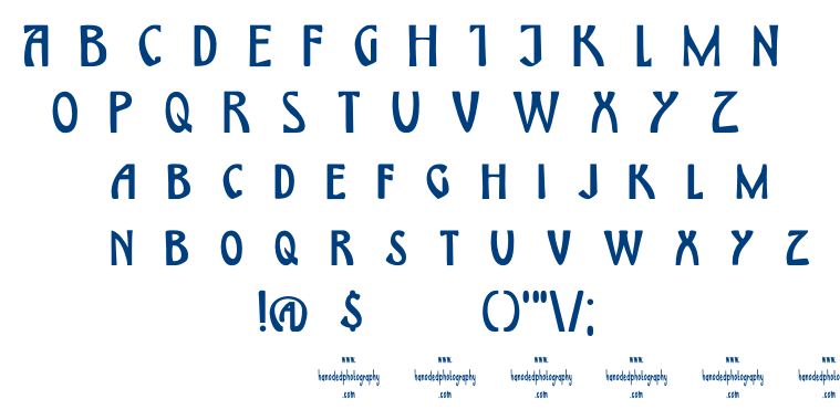 DK Himmelblau font