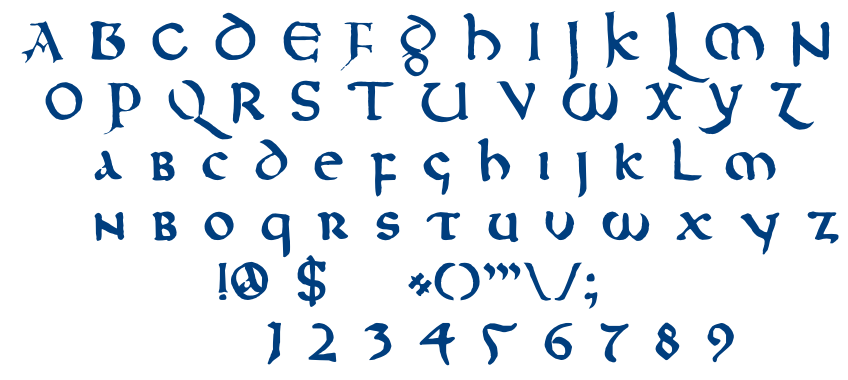 DK Northumbria font