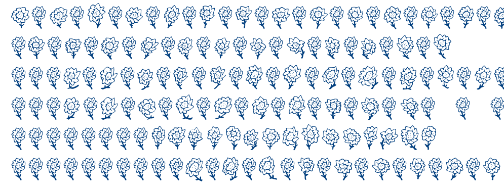 FE Majas Flowers font