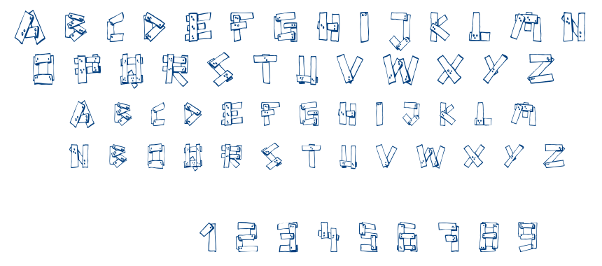 FE Planks font