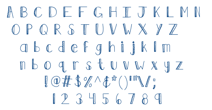 KB Ruffled Feathers font