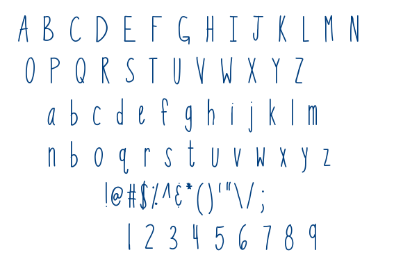 KB So Thinteresting font