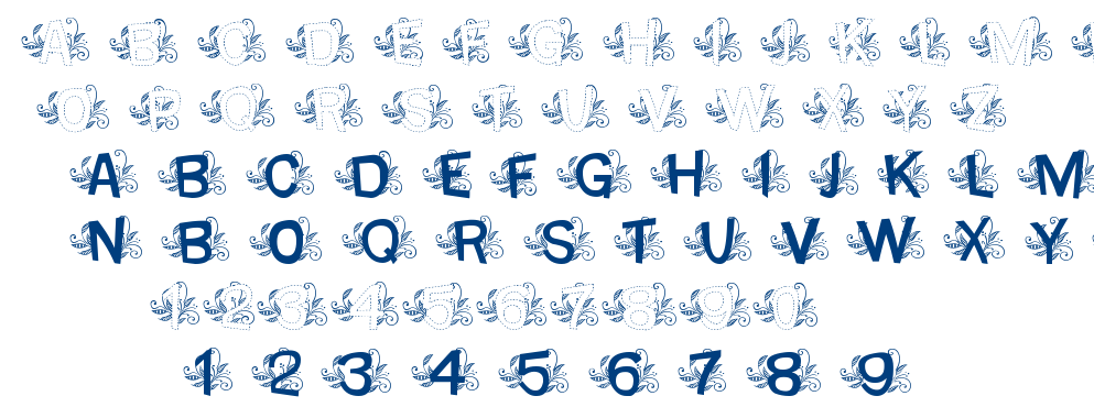 MTF Base Dash Leafy font