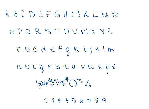 MTF Colleen Print font