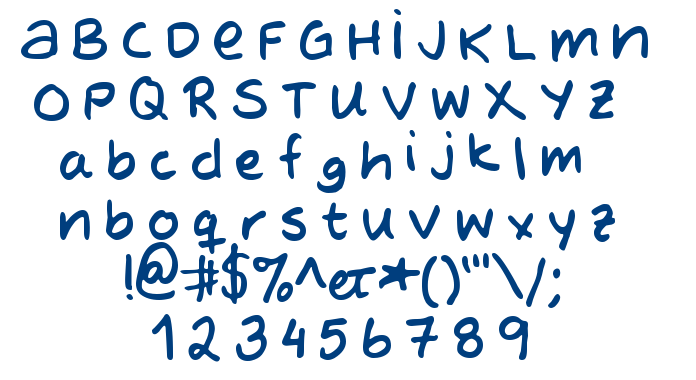 MTF Evas Hand font