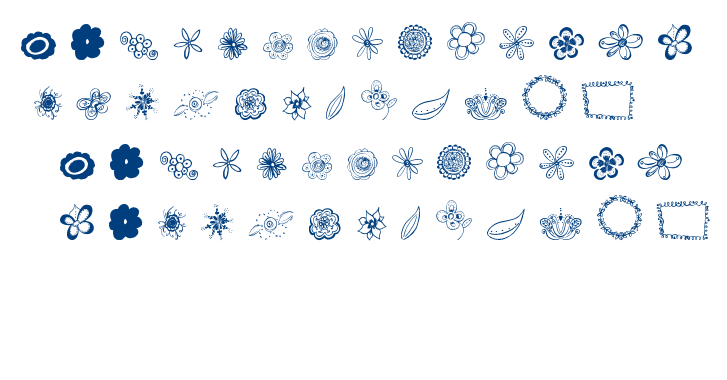 MTF Flower Doodles font