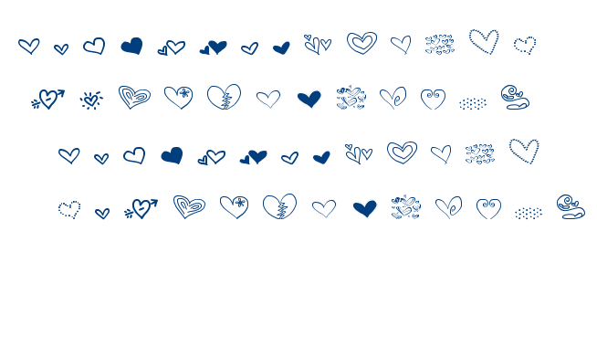 MTF Heart Doodle font