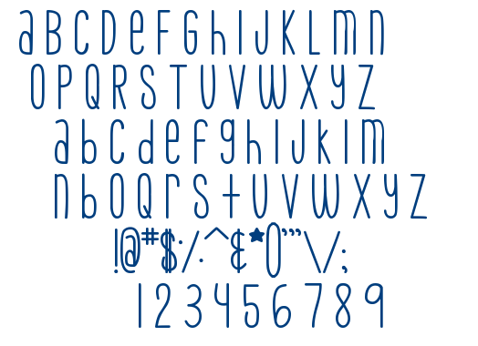 MTF Skinny Jeans font