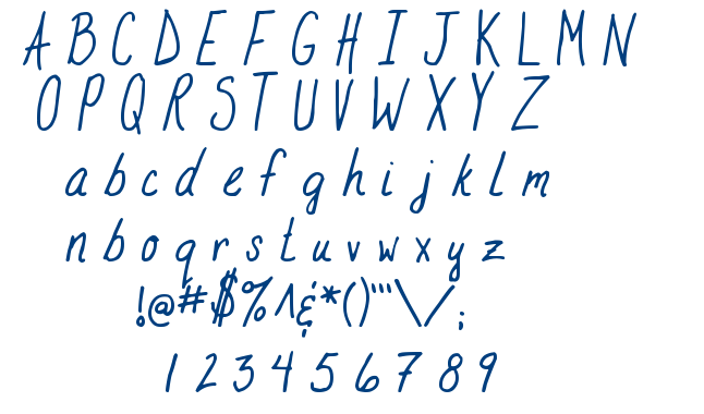 MTF Stampin Rachel font