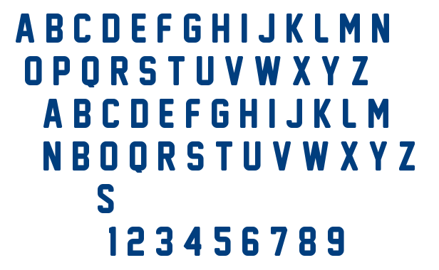 New Athletic M54 font