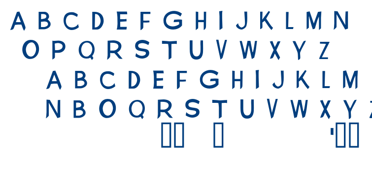 New Visions font