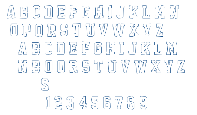 Outcast M54 font