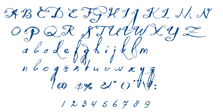 Quilted Butterfly font