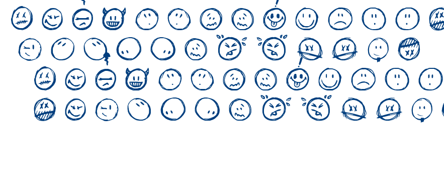 Sketchy Smiley font
