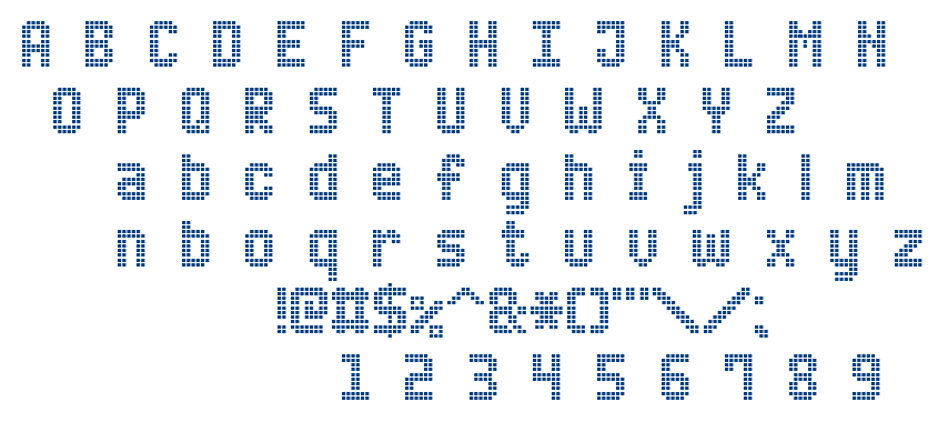 Advanced LED Board-7 font