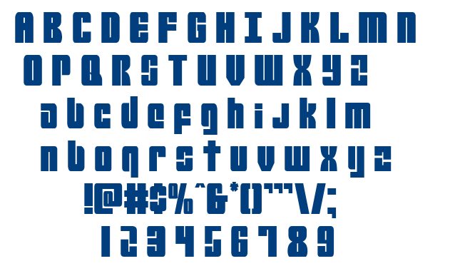 Mobile Infantry font