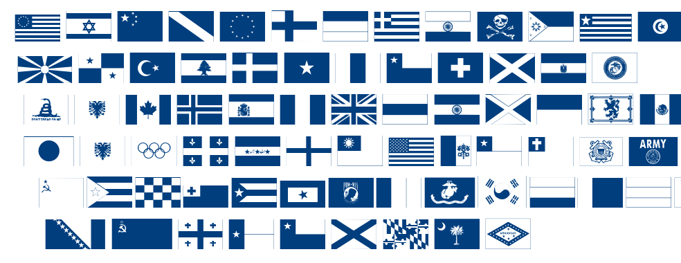 Raise Your Flag font