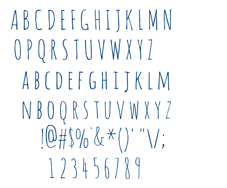 Amatic font