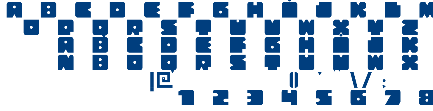 Bloquer Modular font