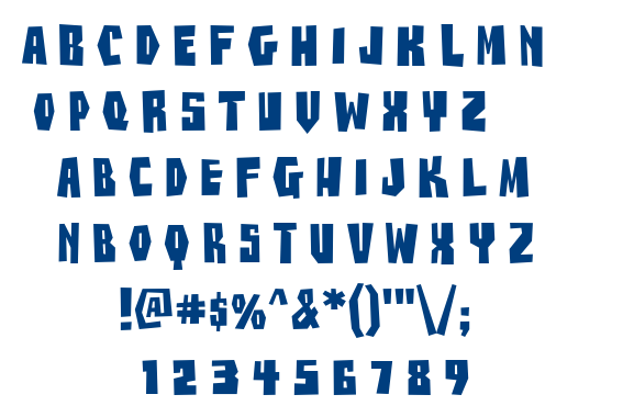 Buzz Saw AOE font