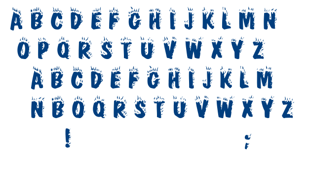Crackling Fire font