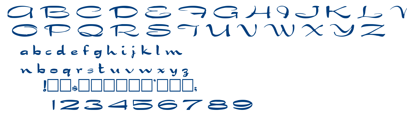 Dragon wick font