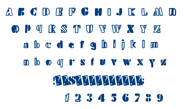 Handy Stencil font