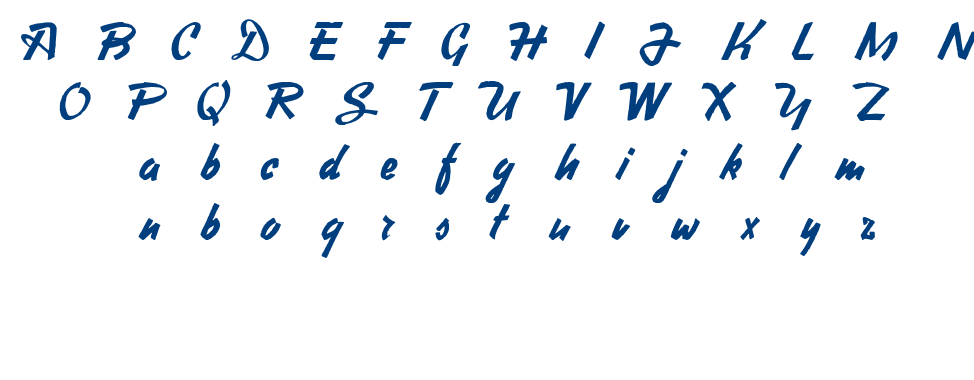 Heavy Squared Writing font