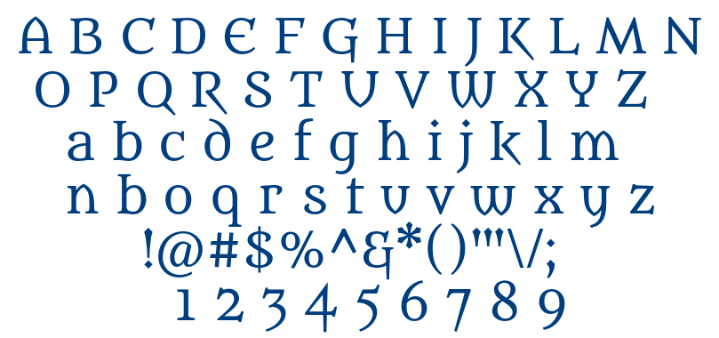 Metamorphous font