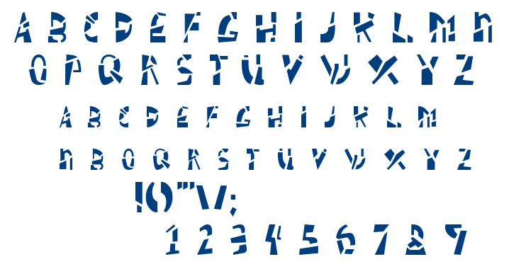 Schizm Aoe font