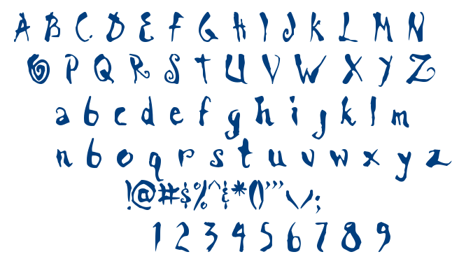 Scrawn AOE font