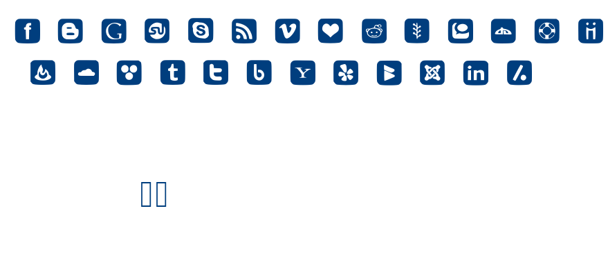 Social Font Icons font
