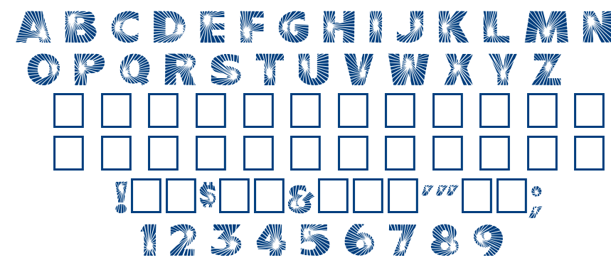 Starburst font