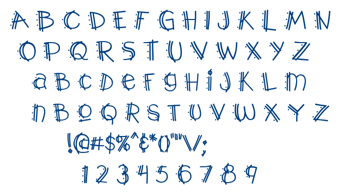 Y2K Pop Muzik AOE font