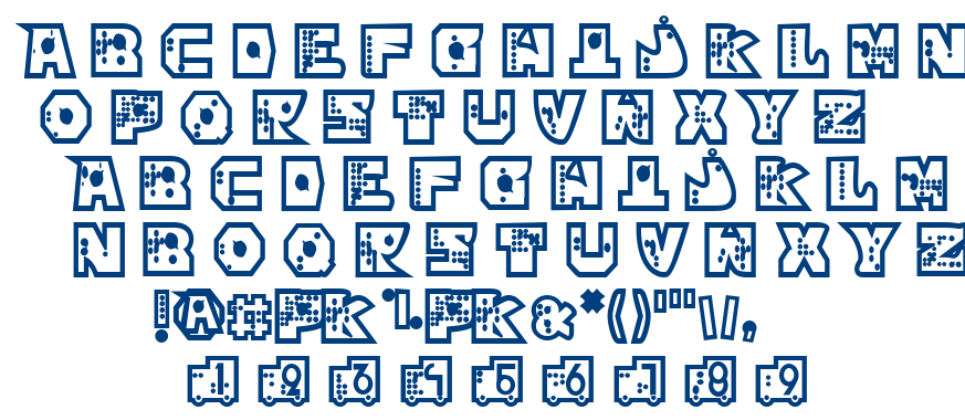 Mekano font