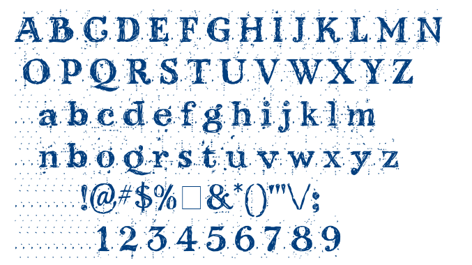 Kingthings Scrybbledot font