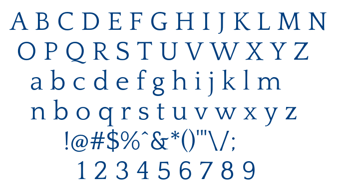 Quattrocento Roman font