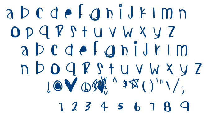 Candy cutes font