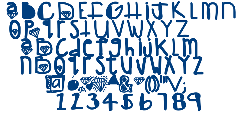 Diamond girl font