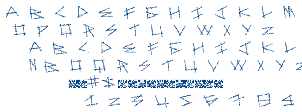 Dot Sticks font