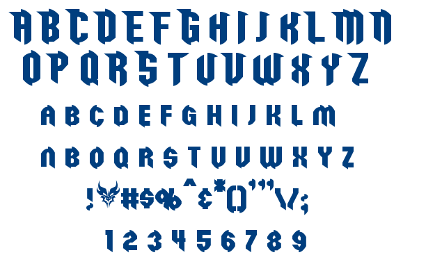 Razor Claw font