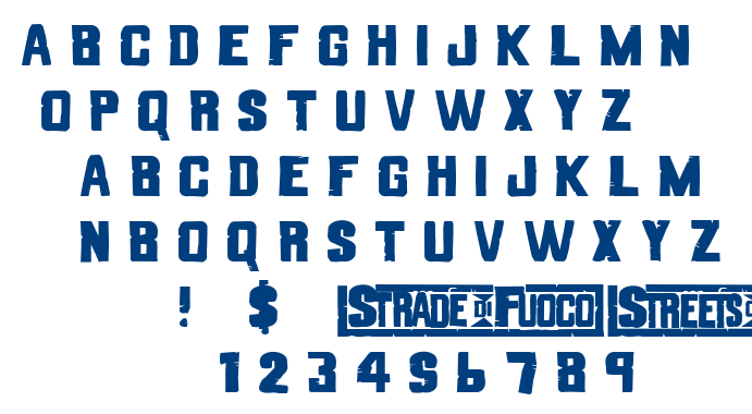 Strade di Fuoco font
