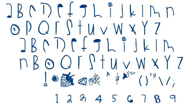 Straw berry Bubblegum font