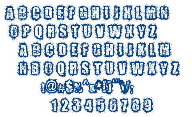 Zombified font