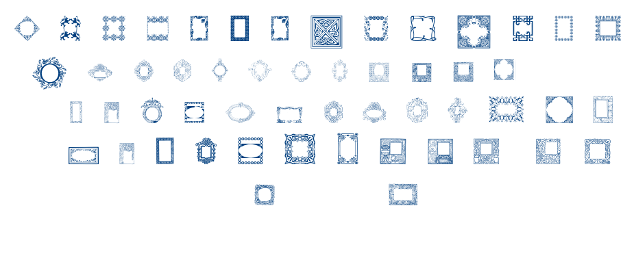 Caixinhas Decorativas font